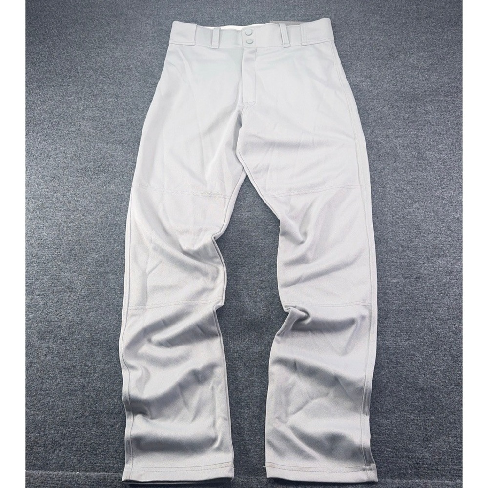 Easton Mens Pro+ Baseball Pants Gray Double Reinforced Knee Medium New